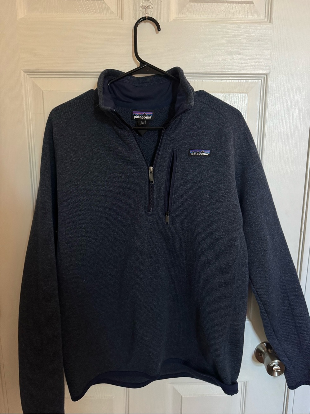 Patagonia Men's Dark Navy Half-Zip Fleece Pullover